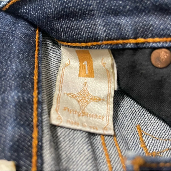 Buckle Flying Monkey Women’s Low Rise Dark Wash Straight Denim Size 1 - Picture 6 of 6